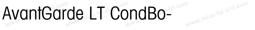 AvantGarde LT CondBo字体转换
